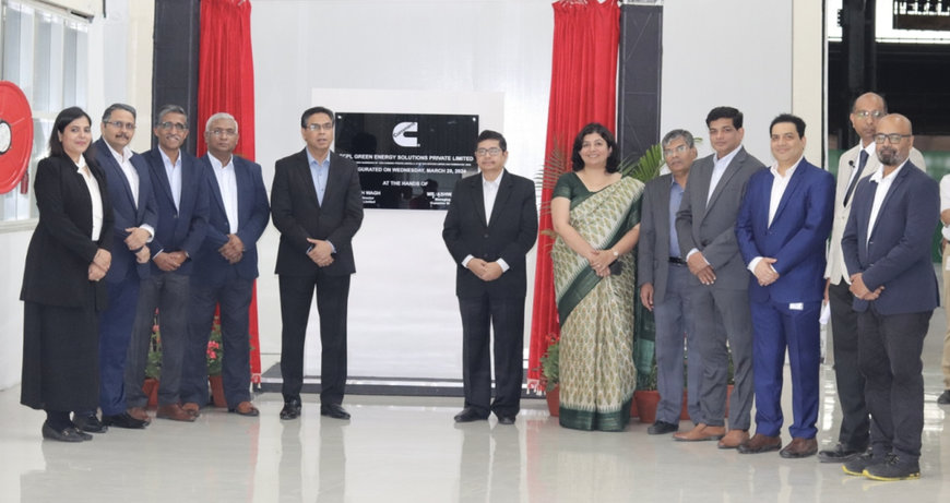 CUMMINS: TCPL GES INAUGURATES A STATE-OF-THE-ART MANUFACTURING FACILITY TO POWER A CLEANER INDIA